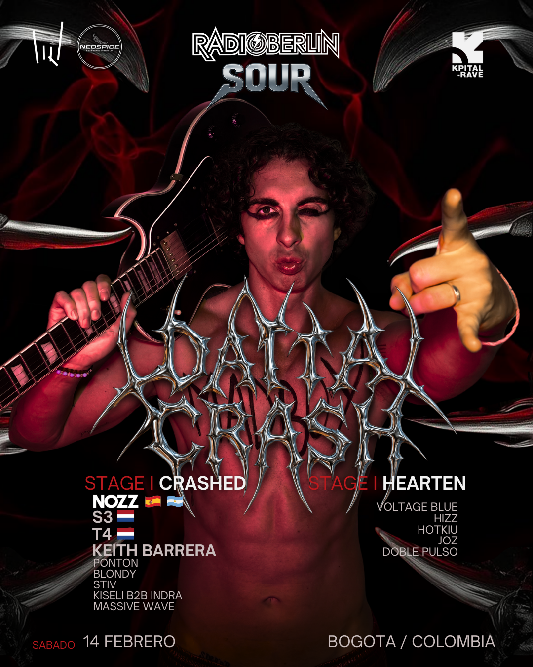 14 FEBRERO | DATA CRASH X KPITAL RAVE & SOUR