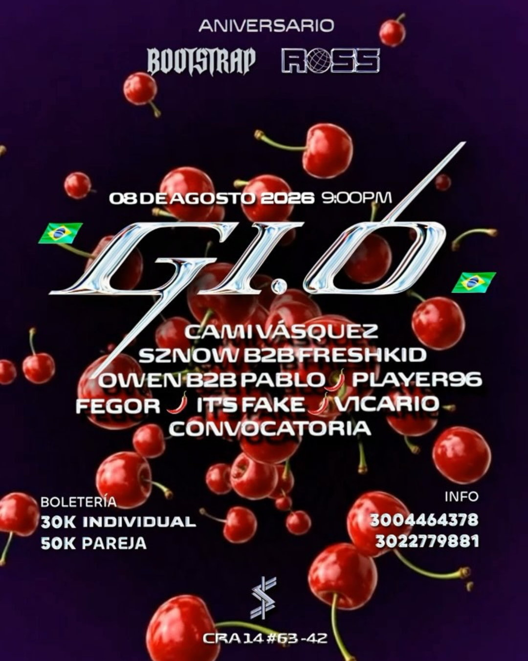08 AGOSTO 2026 | GIO X ROSS RECORS QUINTO ANIVERSARIO