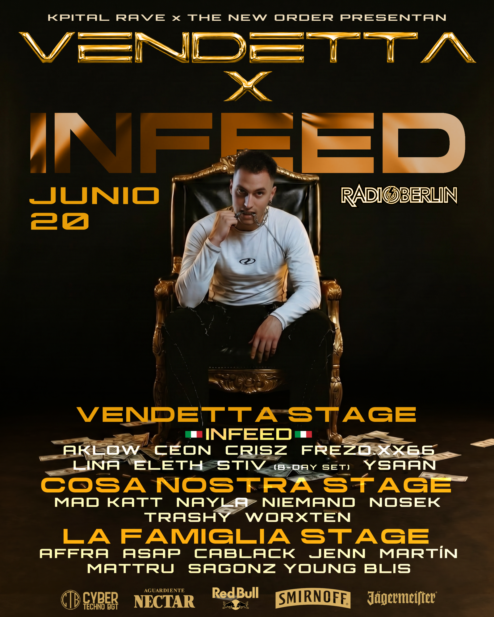 20 JUNIO 2026 | VENDETTA X INFEED X KPITAL RAVE
