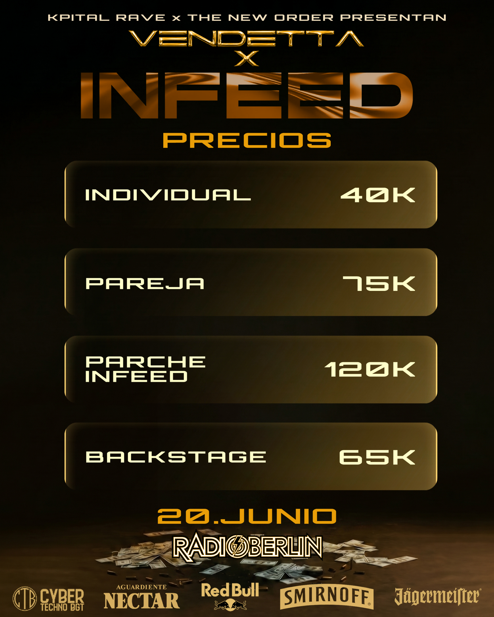 20 JUNIO 2026 | VENDETTA X INFEED X KPITAL RAVE - Imagen 2